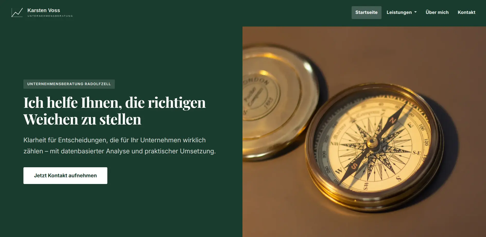 Demo-Website einer Unternehmensberatung