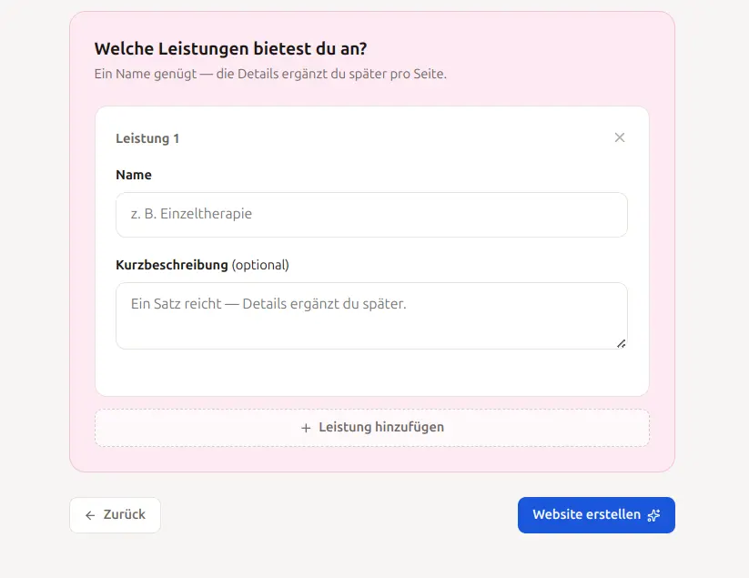 Leistungen